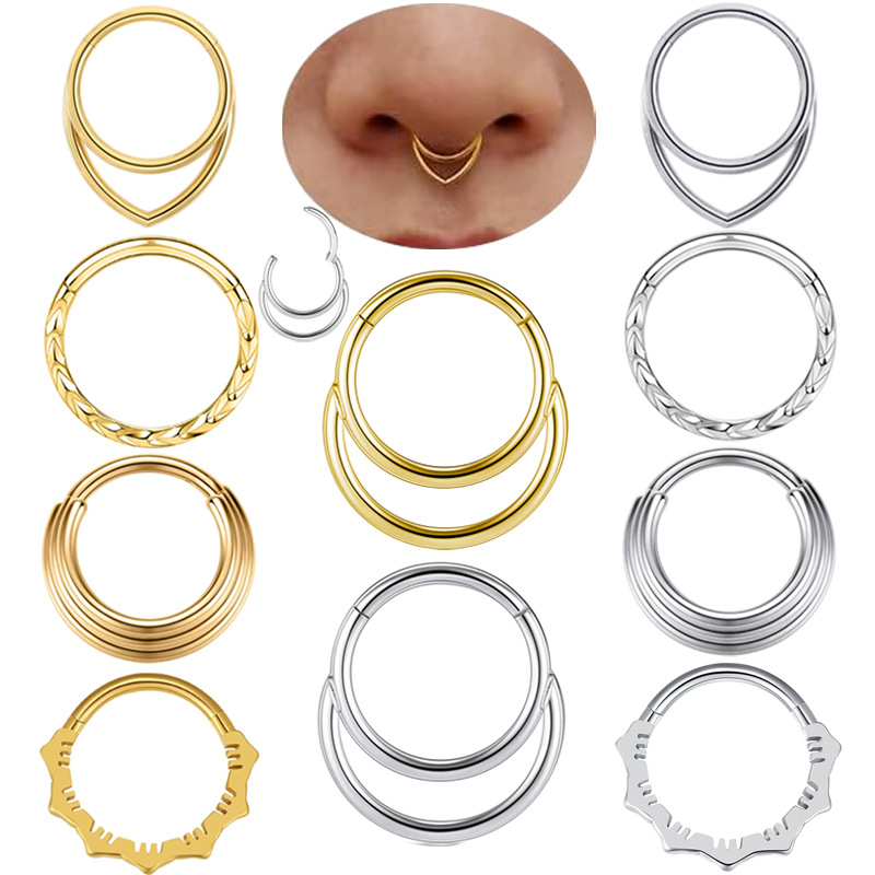 Body Jewelry Earrings - Pendientes de aro para la nariz,