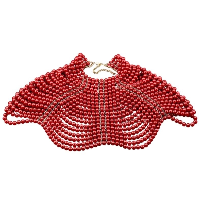 Body Jewelry - 49MD elegante chal mujer multicapa con