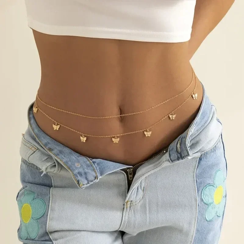 Body Jewellery - Abalorio nuevo, cadena de mariposa de