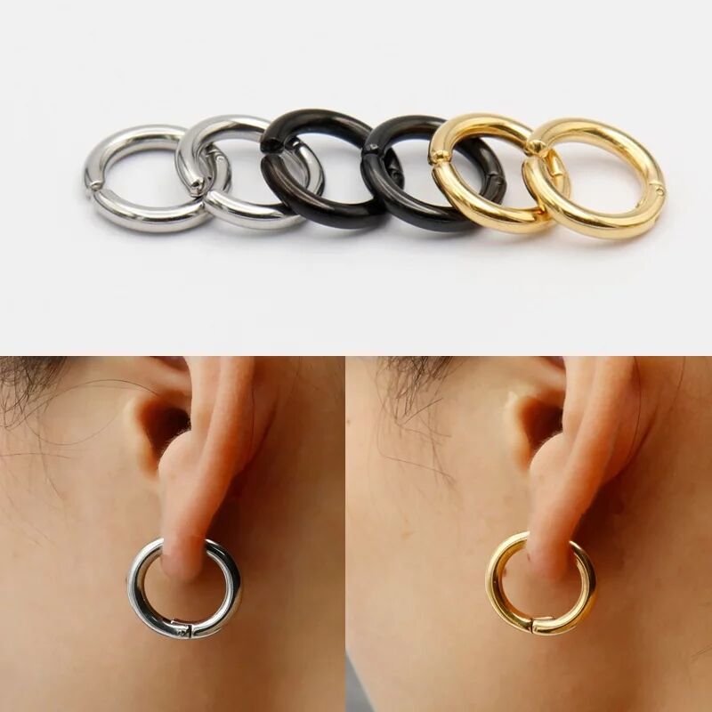 Body Jewelry Earrings - 2/6 Uds. Pendientes de aro Huggie