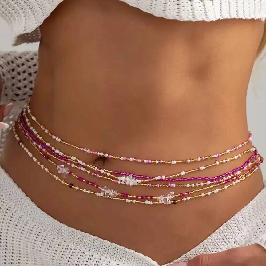 Body Jewelry - SHIXIN Juego de 6 Cadenas de