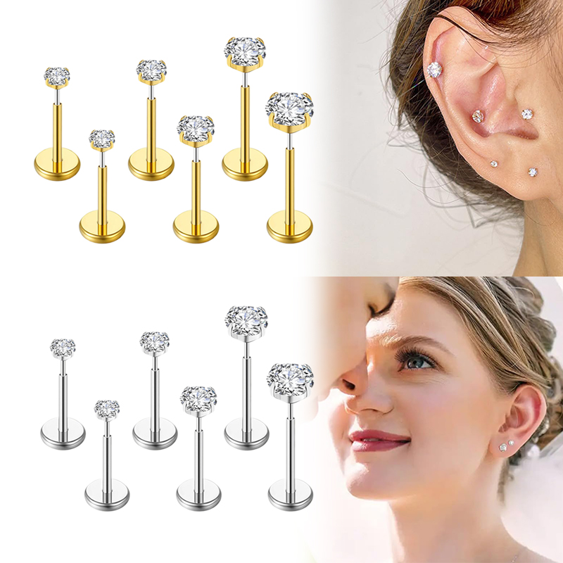 Body Jewelry Earrings - Anillos de Acero Inoxidable Quirúrgico 20G/18G/16G