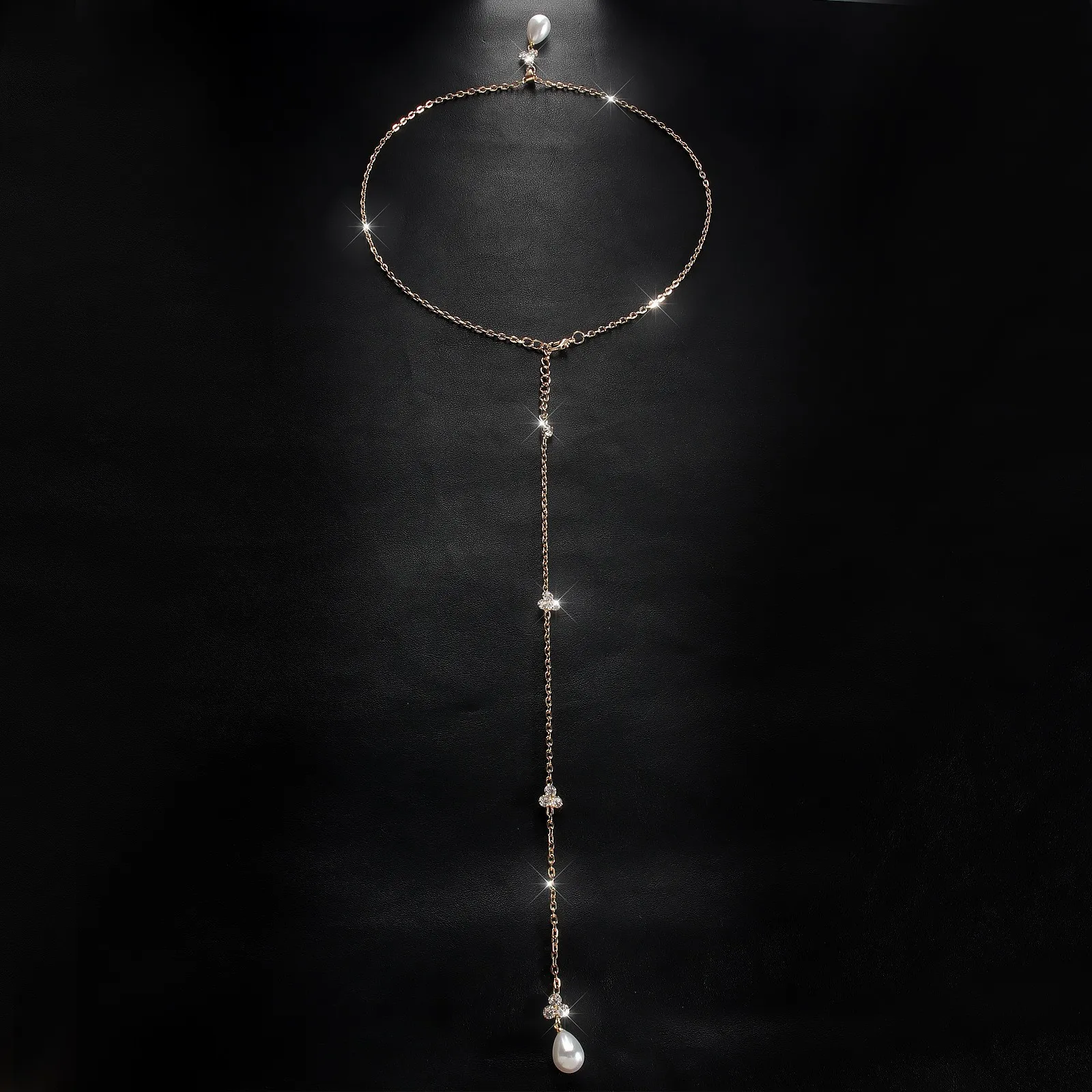 Collar dorado delicado esencia - Body Jewelry For Backless Dress reseña y precio