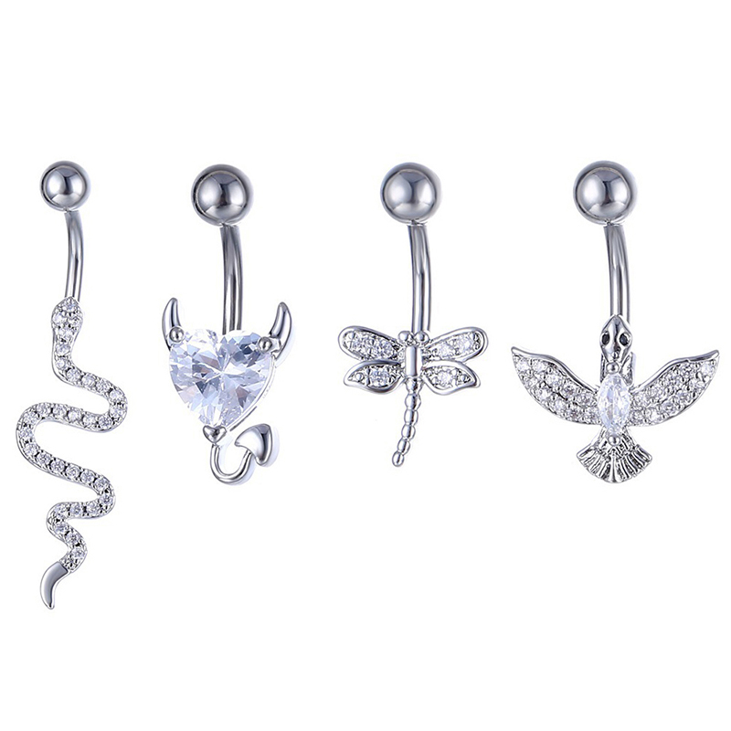 Anillo de cristal para ombligo - Body Jewelry Belly Button Rings reseña y precio
