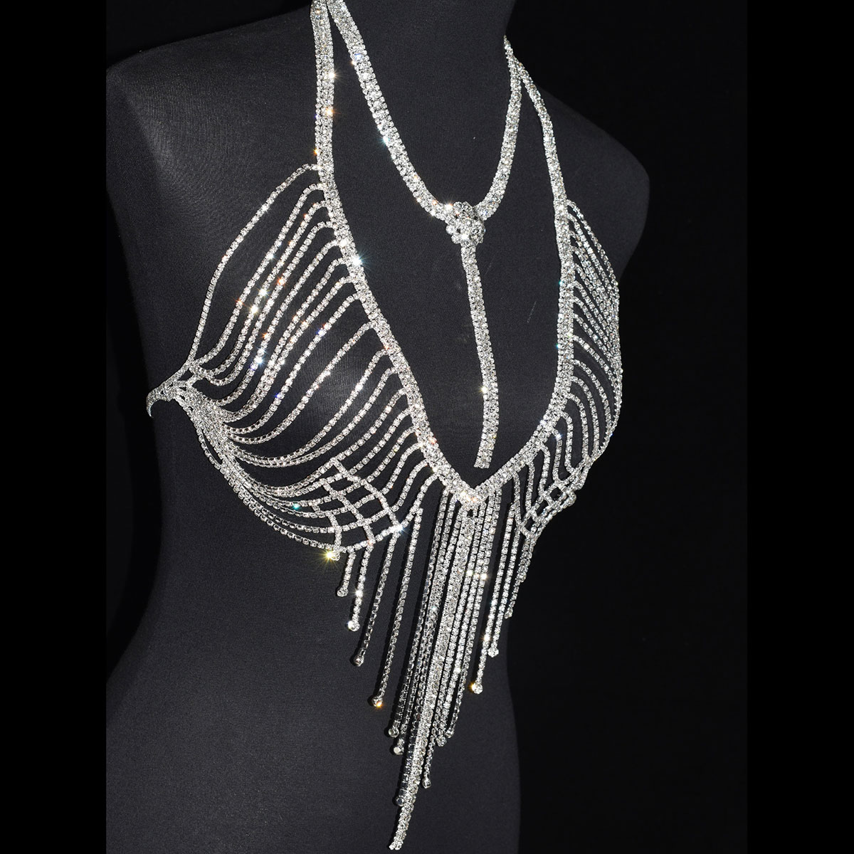 Ropa interior Sexy con borla d - Body Jewelry Bra reseña y precio