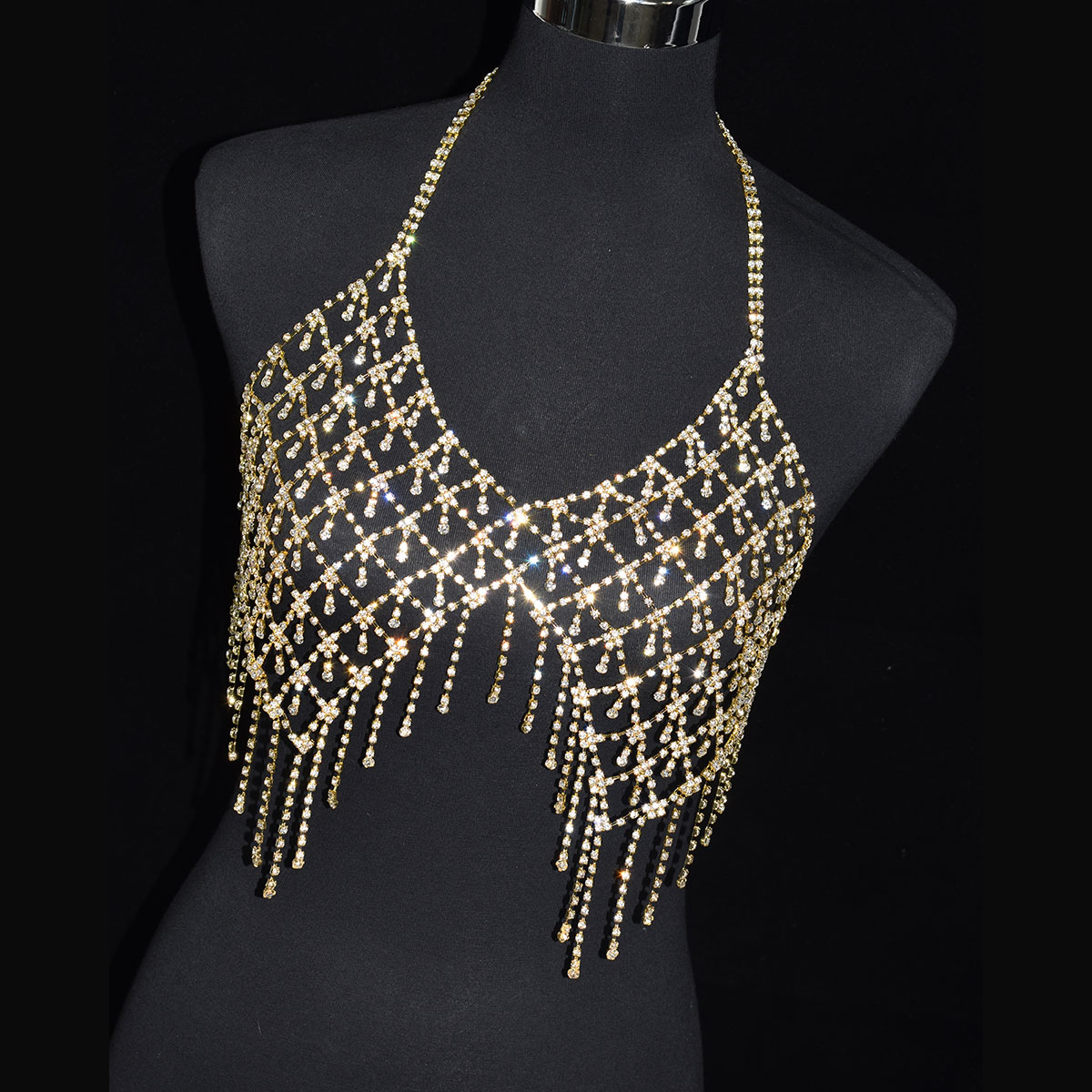 Ropa interior Sexy con borla d - Body Jewelry Bra reseña y precio