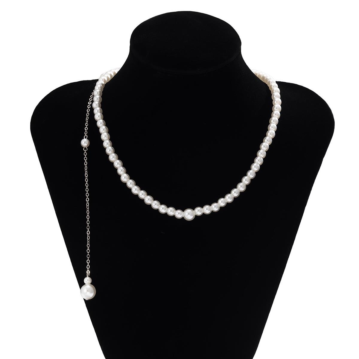 Exquisito Collar Largo de Perl - Body Jewelry For Backless Dress reseña y precio