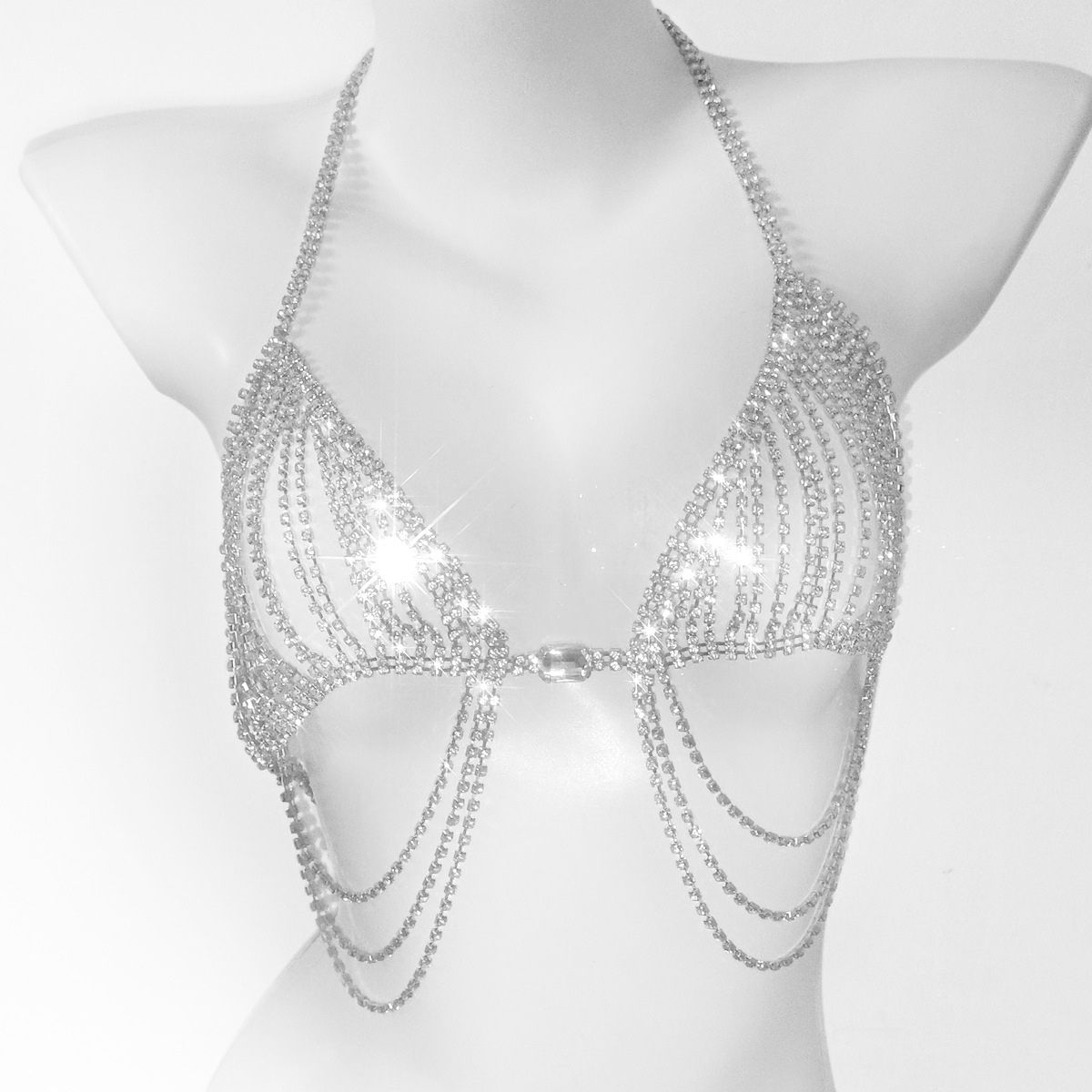 Conjunto de dos piezas con bor - Body Jewelry Bra reseña y precio