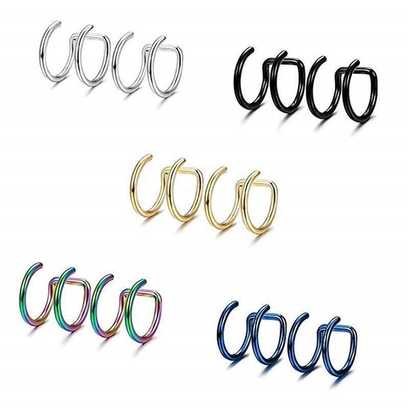 2 Piezas de Pendientes de Clip - Body Jewelry Earrings reseña y precio