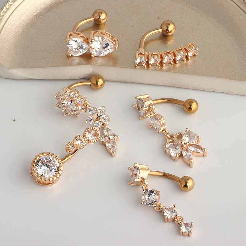 Anillo para ombligo colgante d - Body Jewelry Belly Button Rings reseña y precio