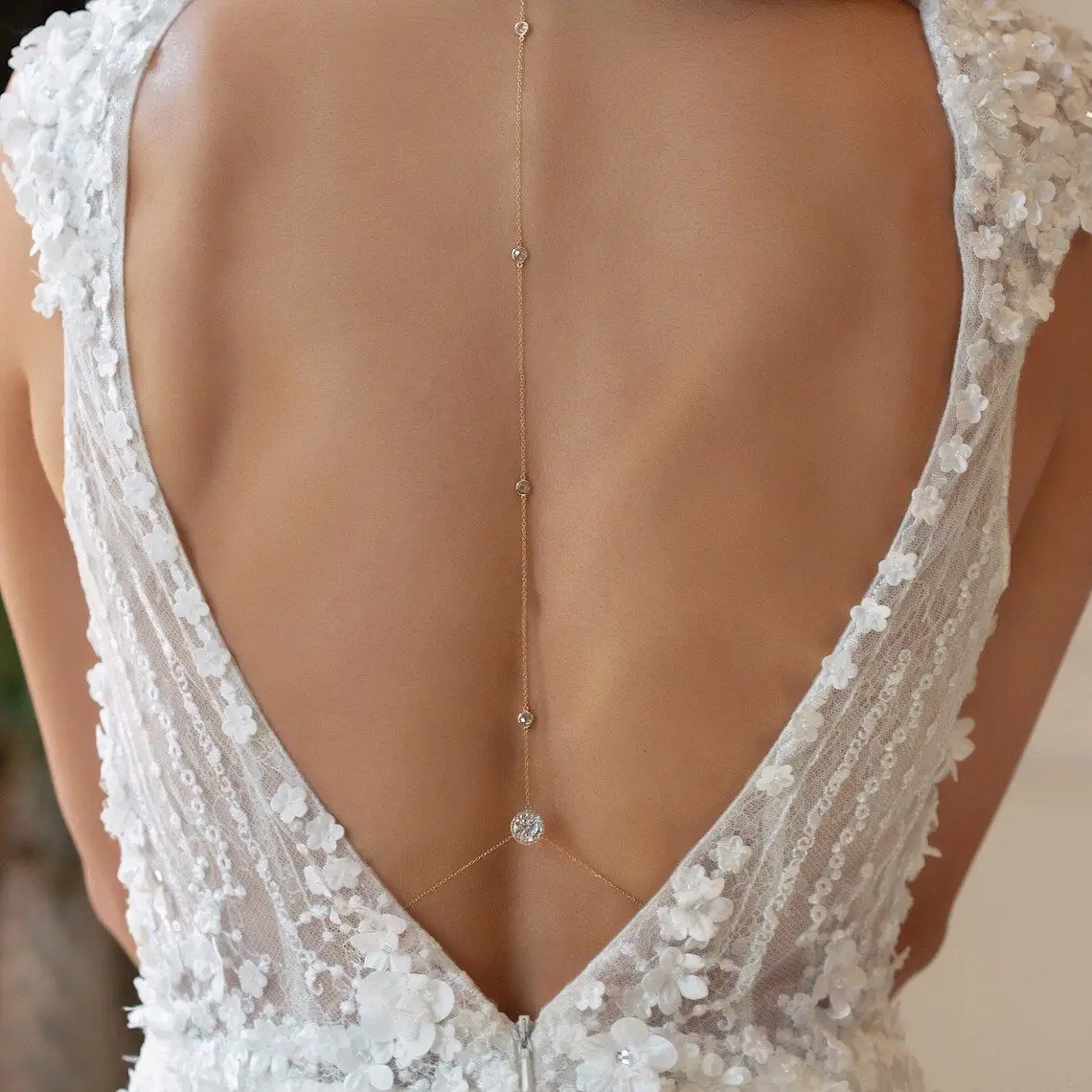 Cadena de cuerpo minimalista y - Body Jewelry For Backless Dress reseña y precio