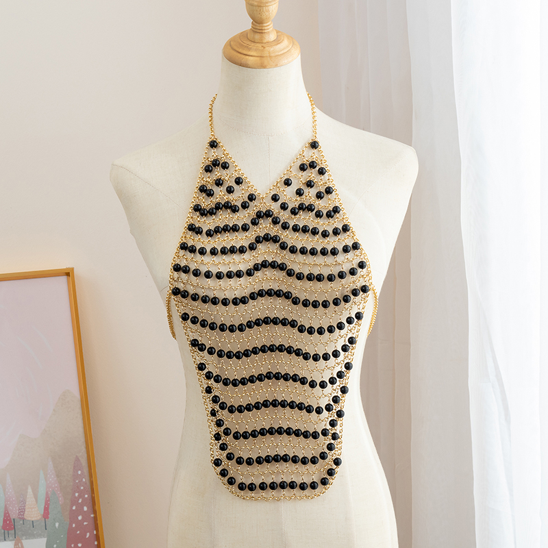 Hazem-sujetador con cadenas pa - Body Jewelry For Backless Dress reseña y precio