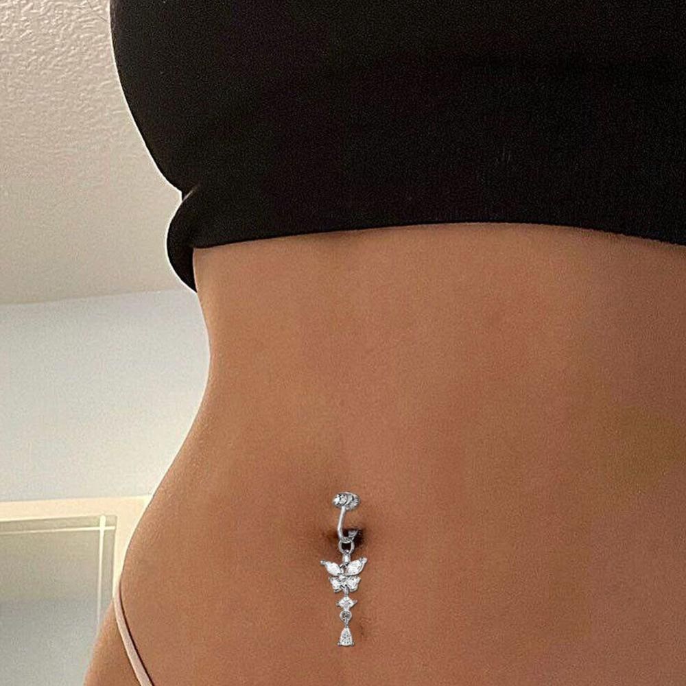 Anillo de ombligo de acero ino - Body Jewelry Belly Button Rings reseña y precio