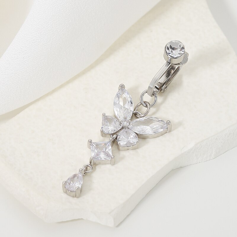 Clip en anillo para ombligo, f - Body Jewelry Belly Button Rings reseña y precio