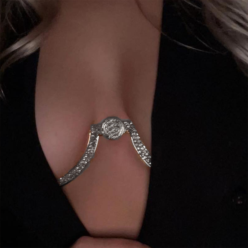 Stonefans-Cadena de pecho con  - Body Jewelry Bra reseña y precio