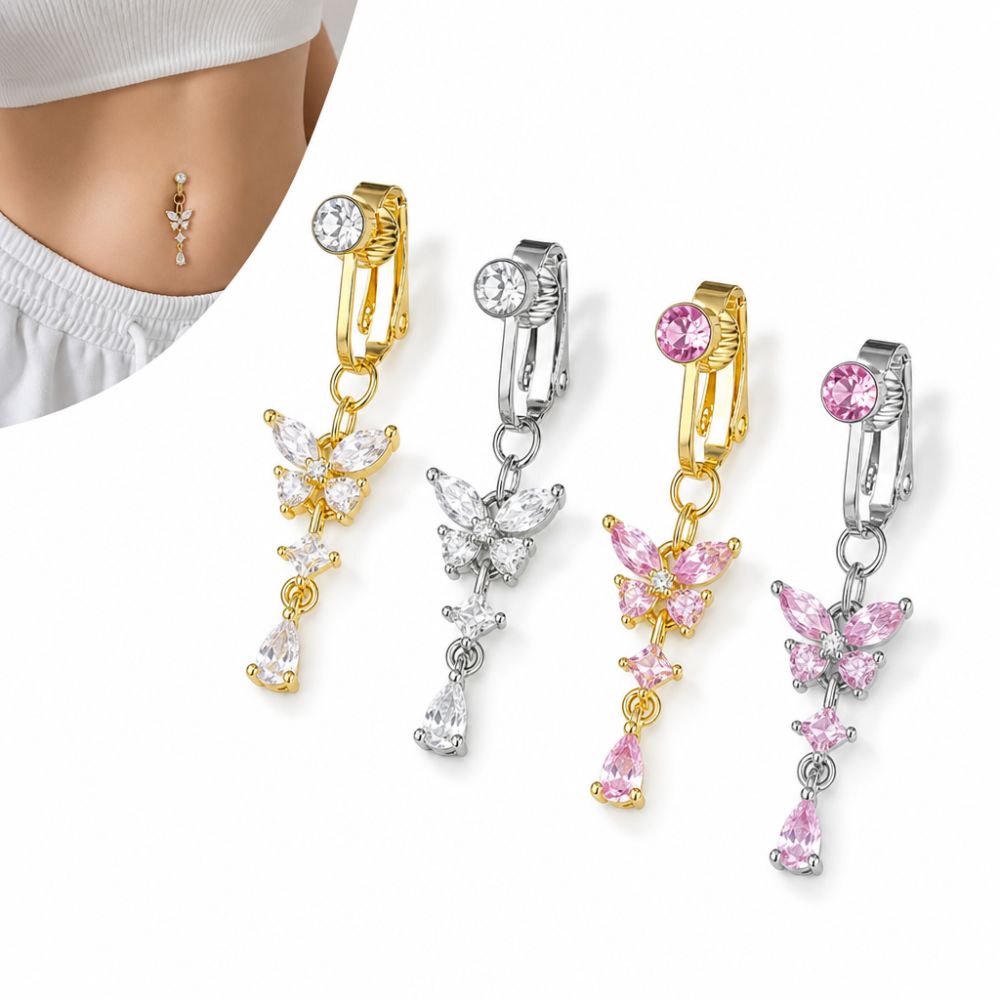 Anillo de Ombligo Falso con Di - Body Jewelry Belly Button Rings reseña y precio