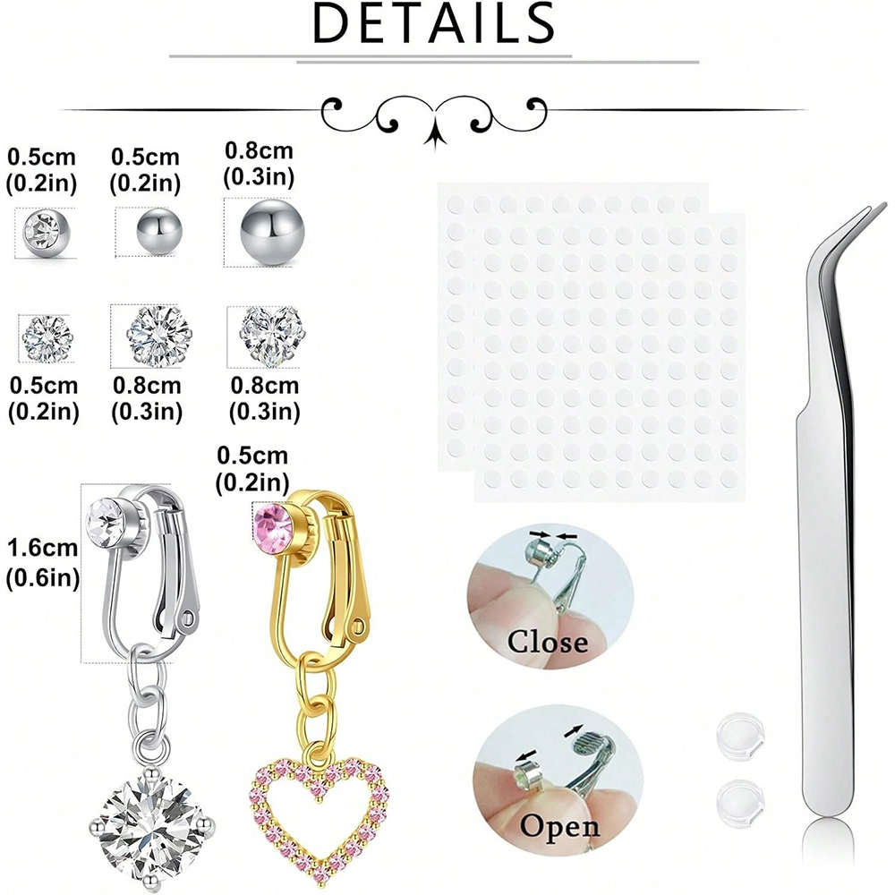 Piercing Falso Dorado para Omb - Body Jewelry Belly Button Rings reseña y precio