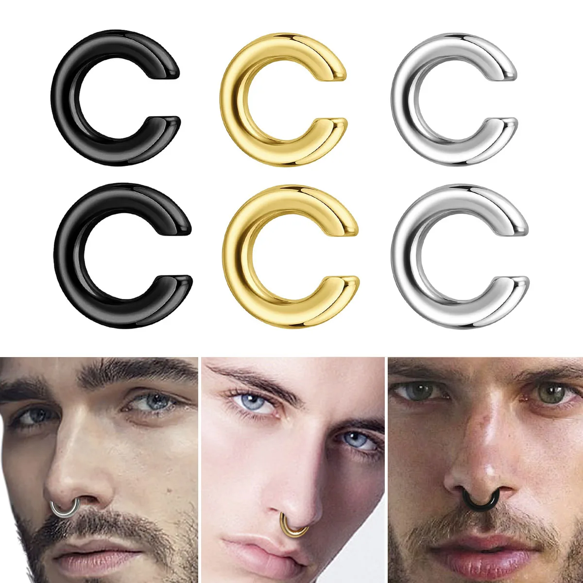 1 ud. Anillo de nariz exagerad - Body Jewelry Earrings reseña y precio