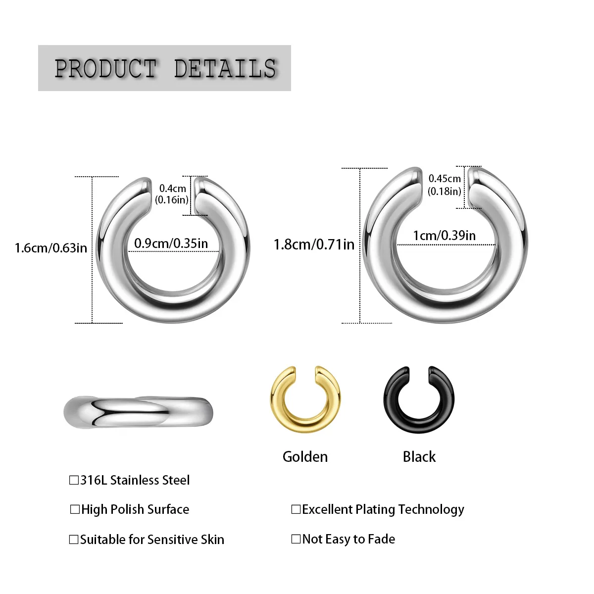 1 ud. Anillo de nariz exagerad - Body Jewelry Earrings reseña y precio