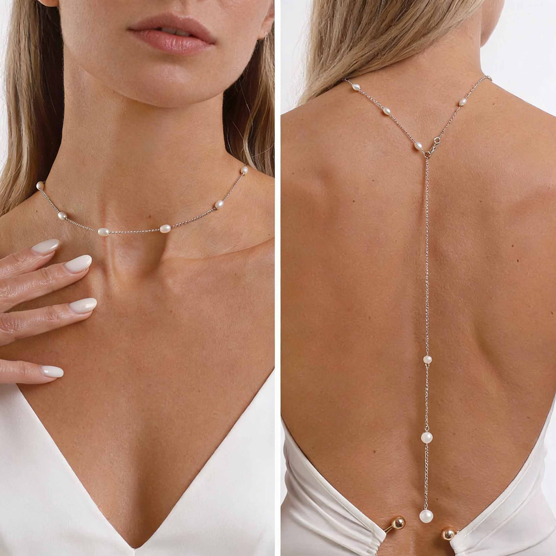 Elegante collar de espalda des - Body Jewelry For Backless Dress reseña y precio