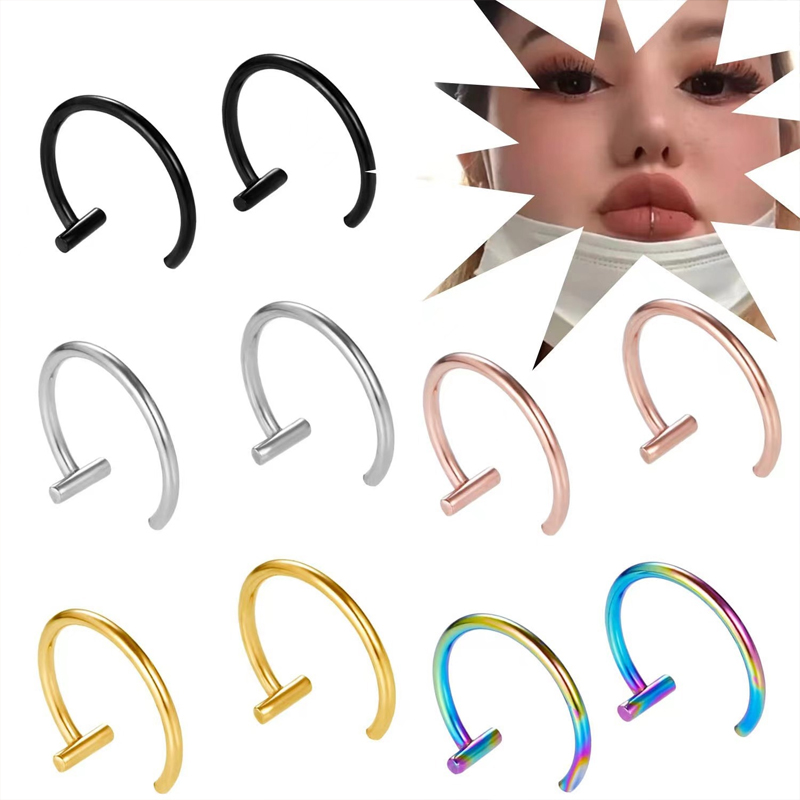 Pendientes de aro abierto de a - Body Jewelry Earrings reseña y precio