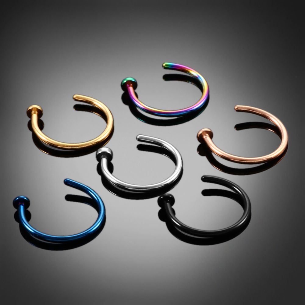 10 piezas de acero inoxidable  - Body Jewelry Earrings reseña y precio