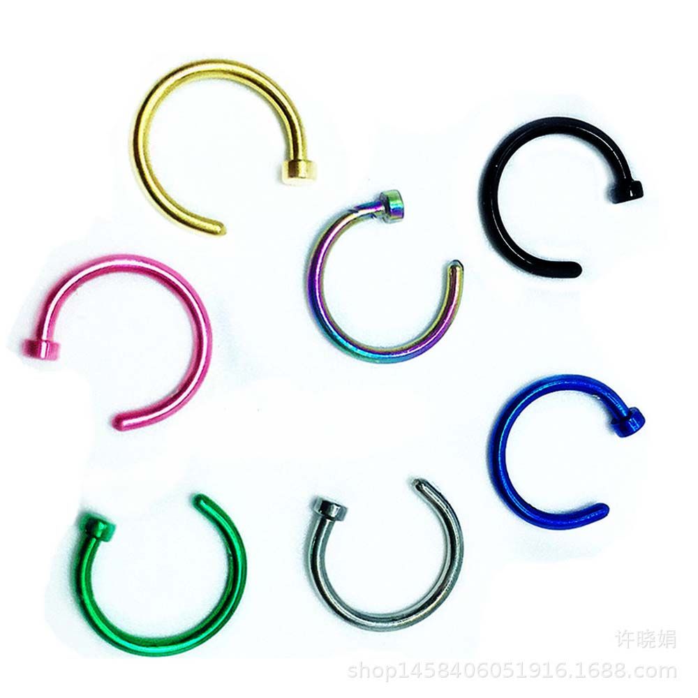 10 piezas de acero inoxidable  - Body Jewelry Earrings reseña y precio