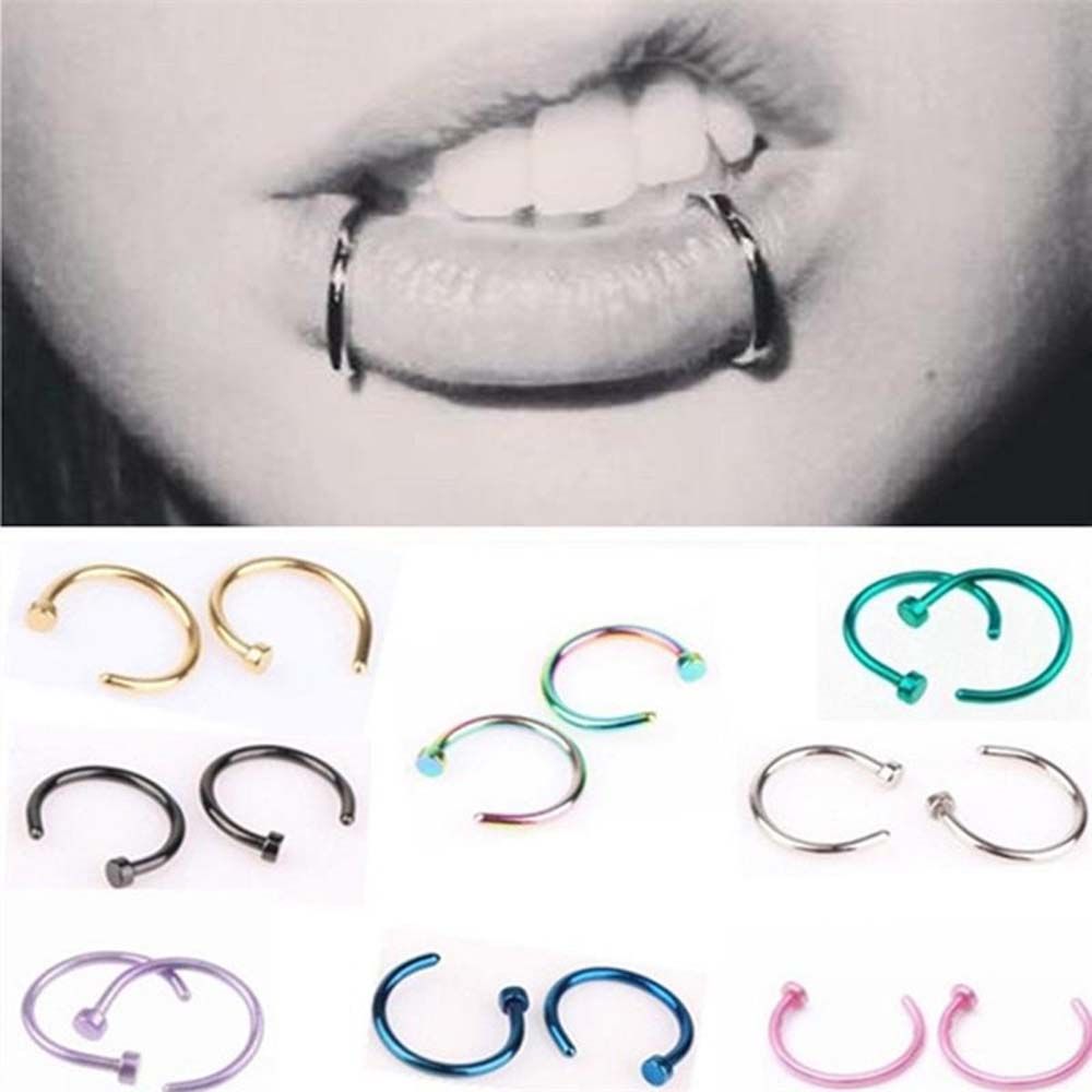 10 piezas de acero inoxidable  - Body Jewelry Earrings reseña y precio