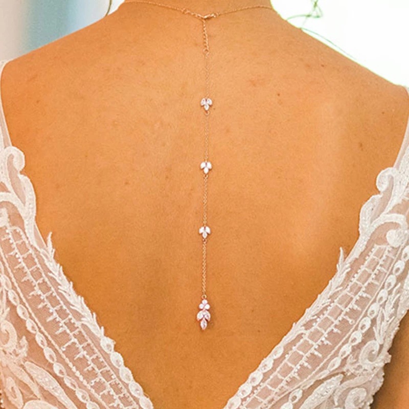 Collar de espalda para mujer,  - Body Jewelry For Backless Dress reseña y precio