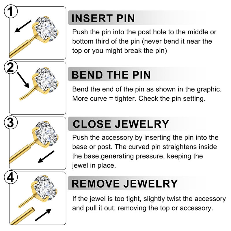 Anillos de Acero Inoxidable Qu - Body Jewelry Earrings reseña y precio